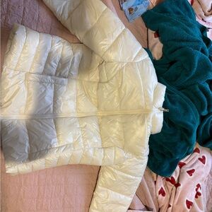 Women's Cream Puffer Jacket